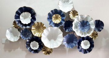 Tranh decor hoa sen đa sắc PD 117