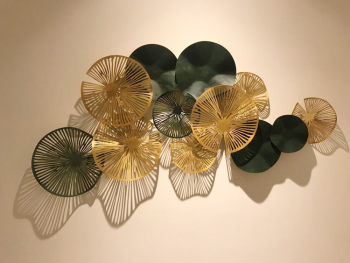 Tranh decor hoa sen xanh trang trí PD 116