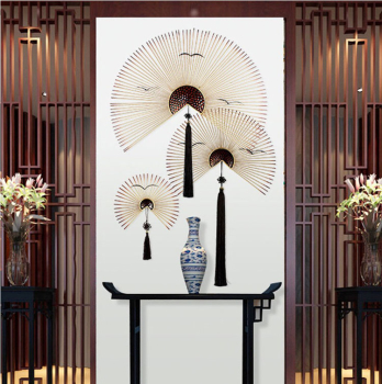 Tranh quạt decor trang trí nội thất PD 138