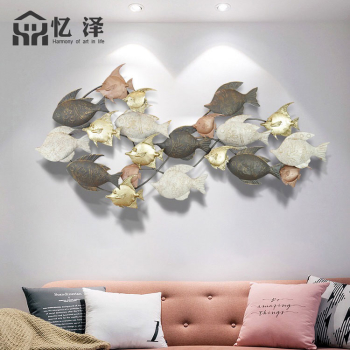 Cá nghệ thuật kim loại trang trí PD 180