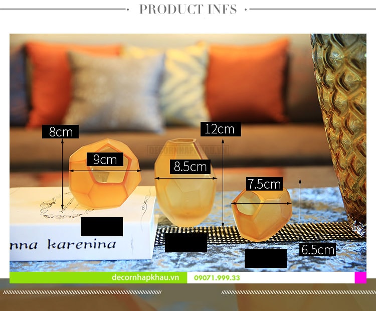 Bình hoa nhập khẩu cao cấp AHCC 0005 8