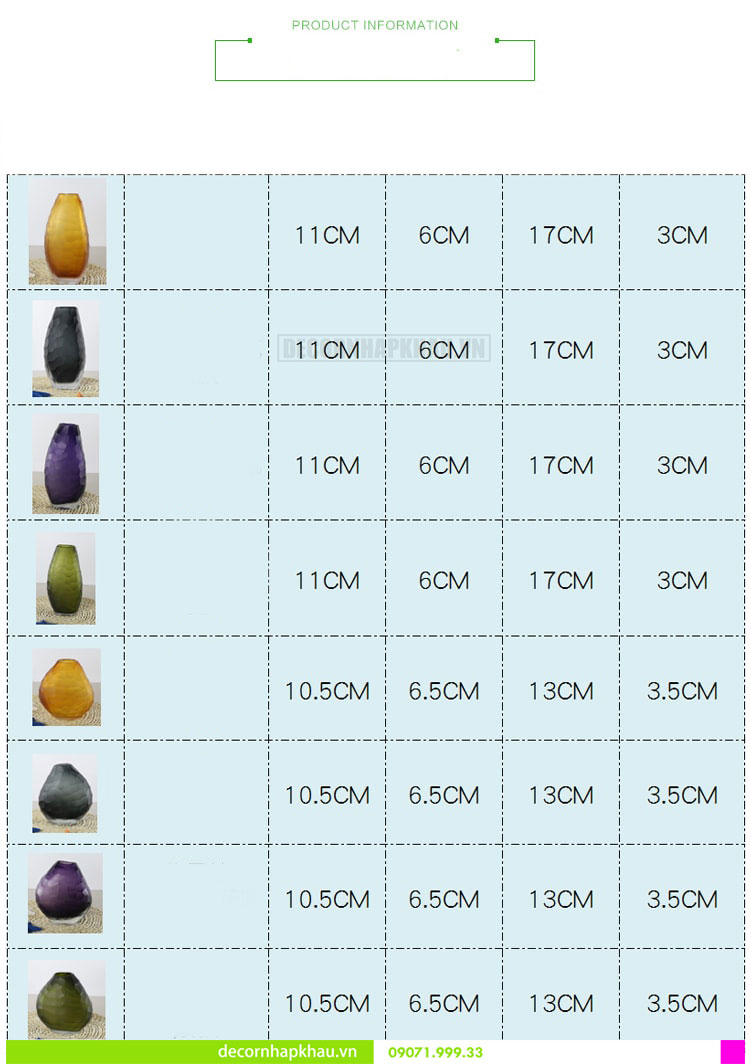 Bình hoa cao cấp sang trọng AHCC 0006 9