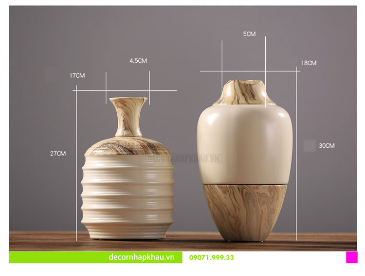 Bình hoa gốm sứ cao cấp AHCC 0007 9