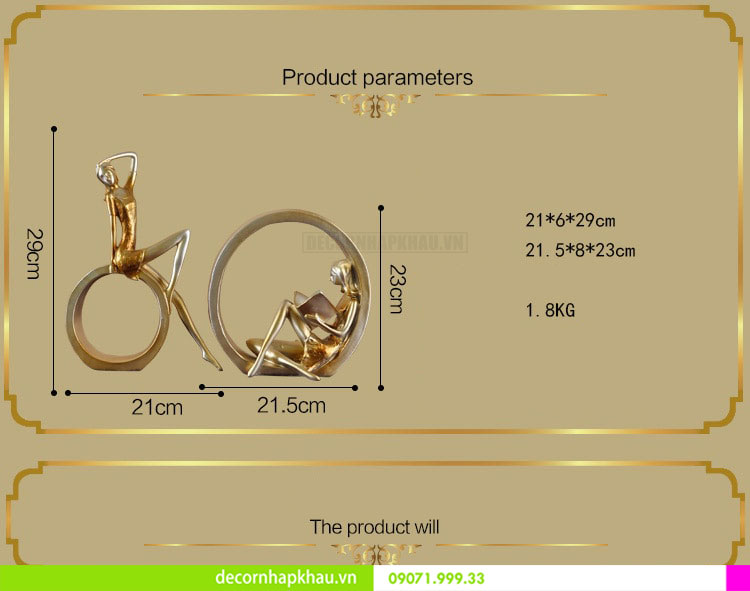 Đồ trang trí cô gái ballet ODC 0006 5