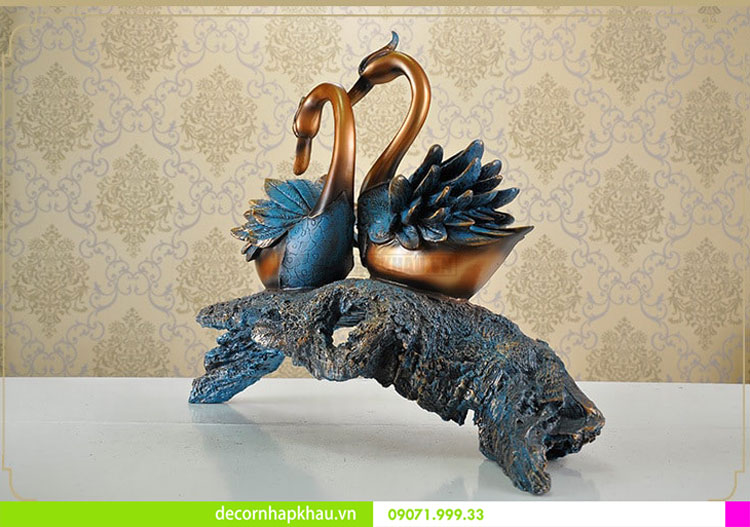 Đôi thiên nga trang trí nội thất ODC 0007 6