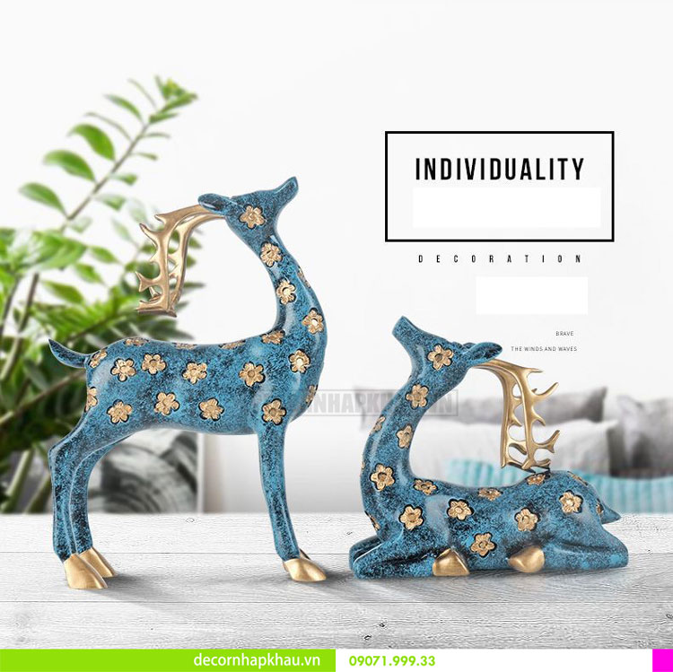 Đôi hươu nai trang trí nội thất ODC 0012 9
