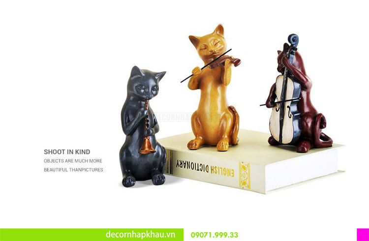 Đồ trang trí ban nhạc mèo ngộ nghĩnh ODC 0014 11