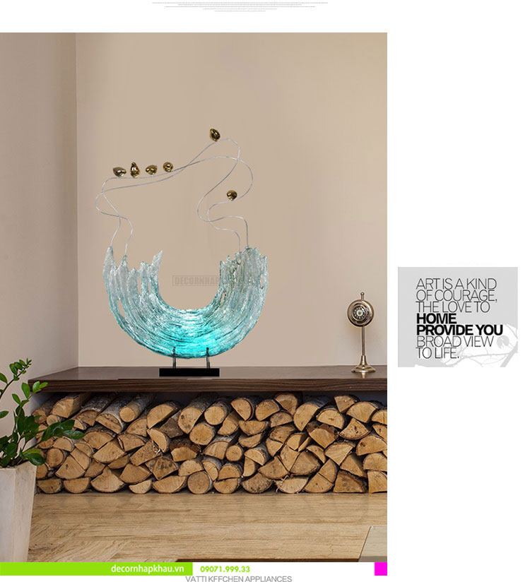Đồ decor sóng biển trang trí nội thất XDC 0010 5