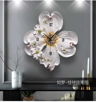 Đồng hồ treo tường hoa huệ cao cấp DH 023